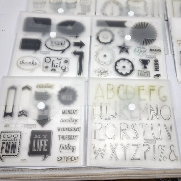 Lot Of 14 Close To My Heart My Acrylix Stamp Sets New - Picture 2 of 9